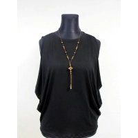 Bluzka XXL w luźnym stylu oversize - czarna wieczorowa